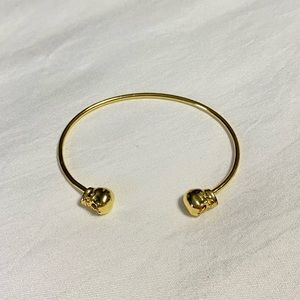 Gold Plated Skull Bracelet
